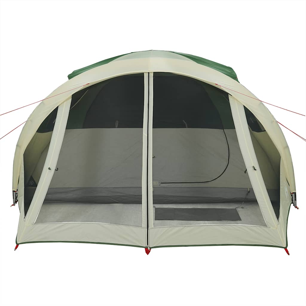 Tenda familiar túnel para 6 pessoas impermeável verde