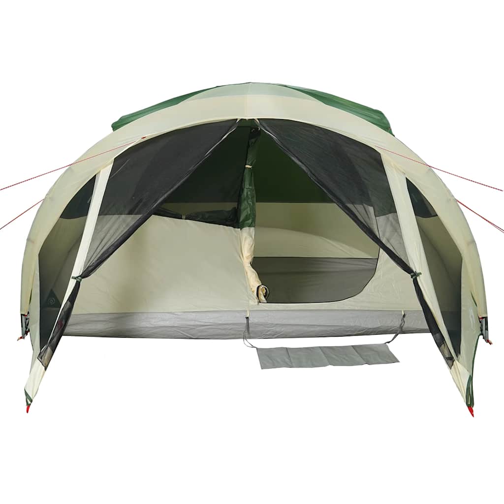 Tenda familiar túnel para 6 pessoas impermeável verde