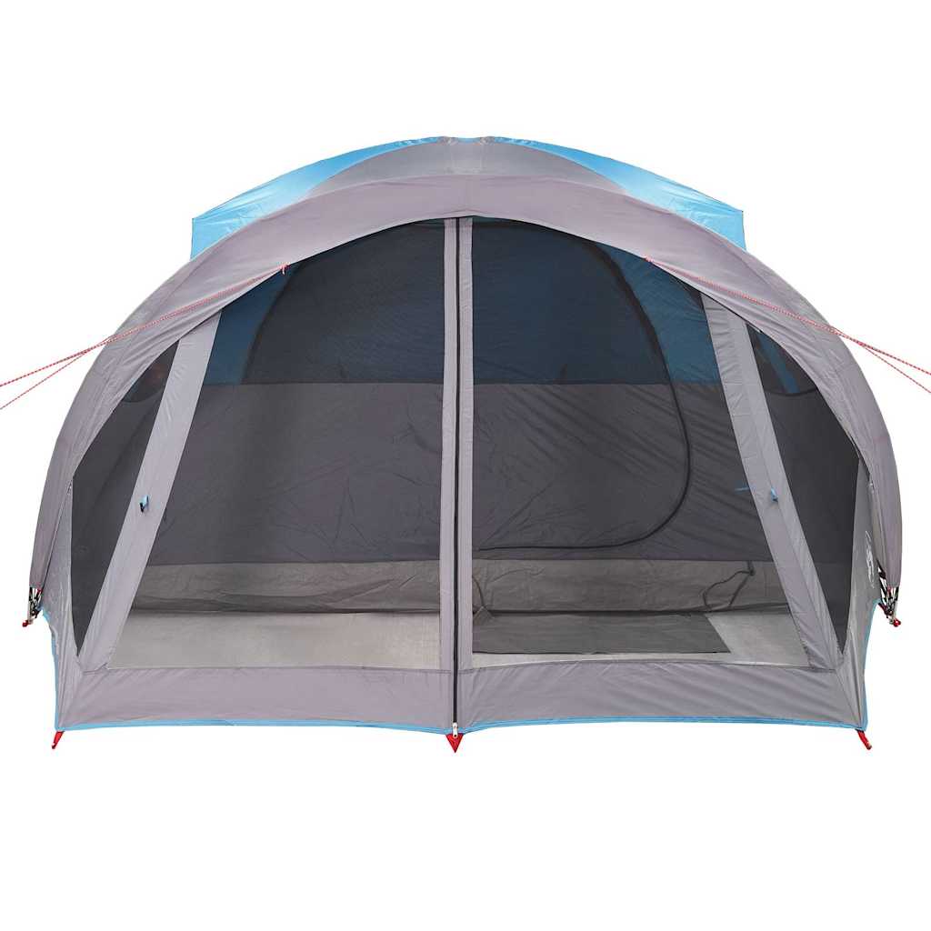 Tenda familiar túnel para 6 pessoas impermeável azul
