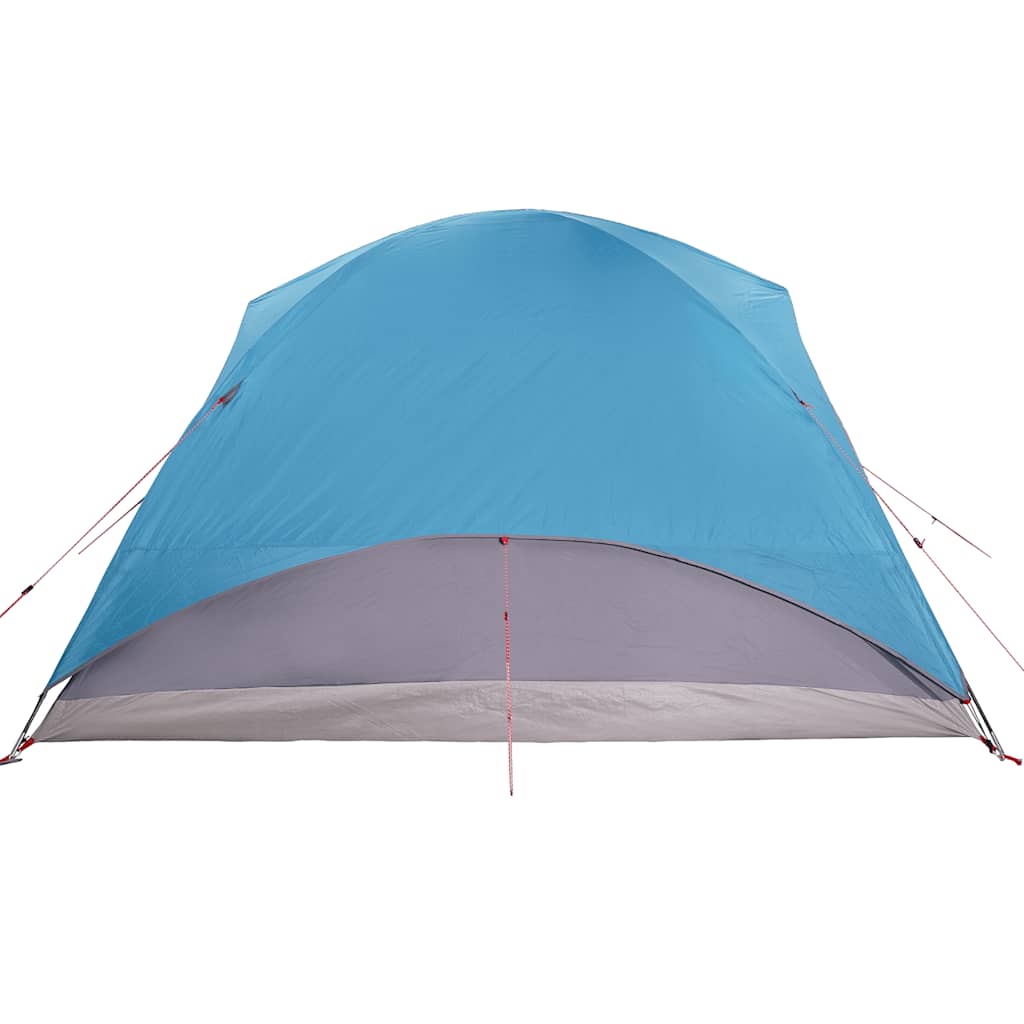 Tenda familiar túnel para 6 pessoas impermeável azul