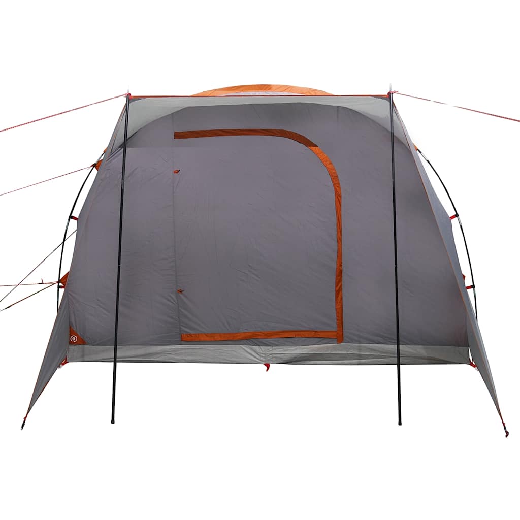 Tenda de campismo p/ 2 pessoas impermeável cinzento/laranja
