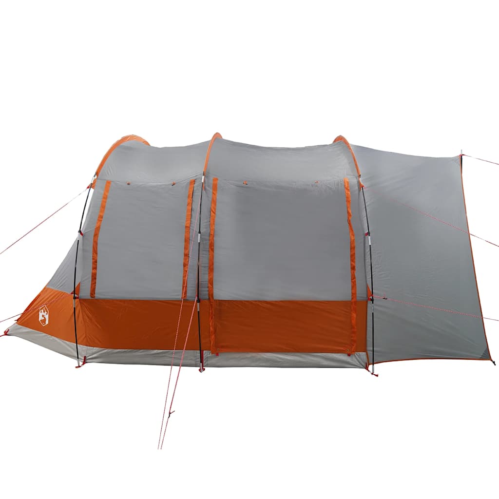 Tenda de campismo p/ 2 pessoas impermeável cinzento/laranja