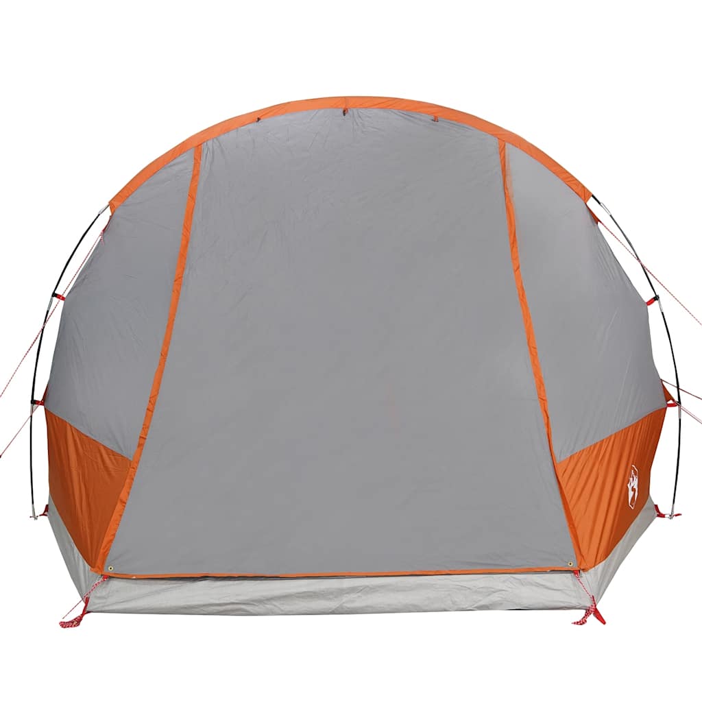 Tenda de campismo p/ 2 pessoas impermeável cinzento/laranja