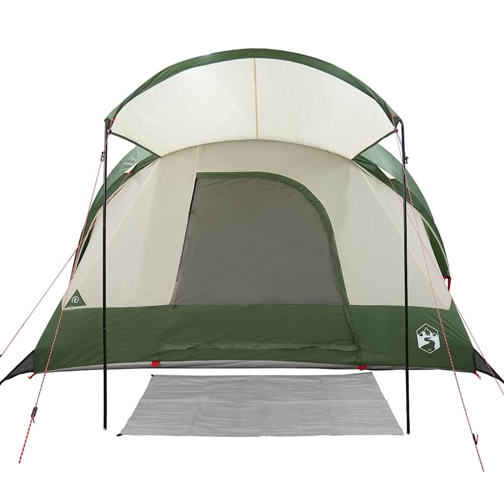 Tenda familiar túnel para 8 pessoas impermeável verde