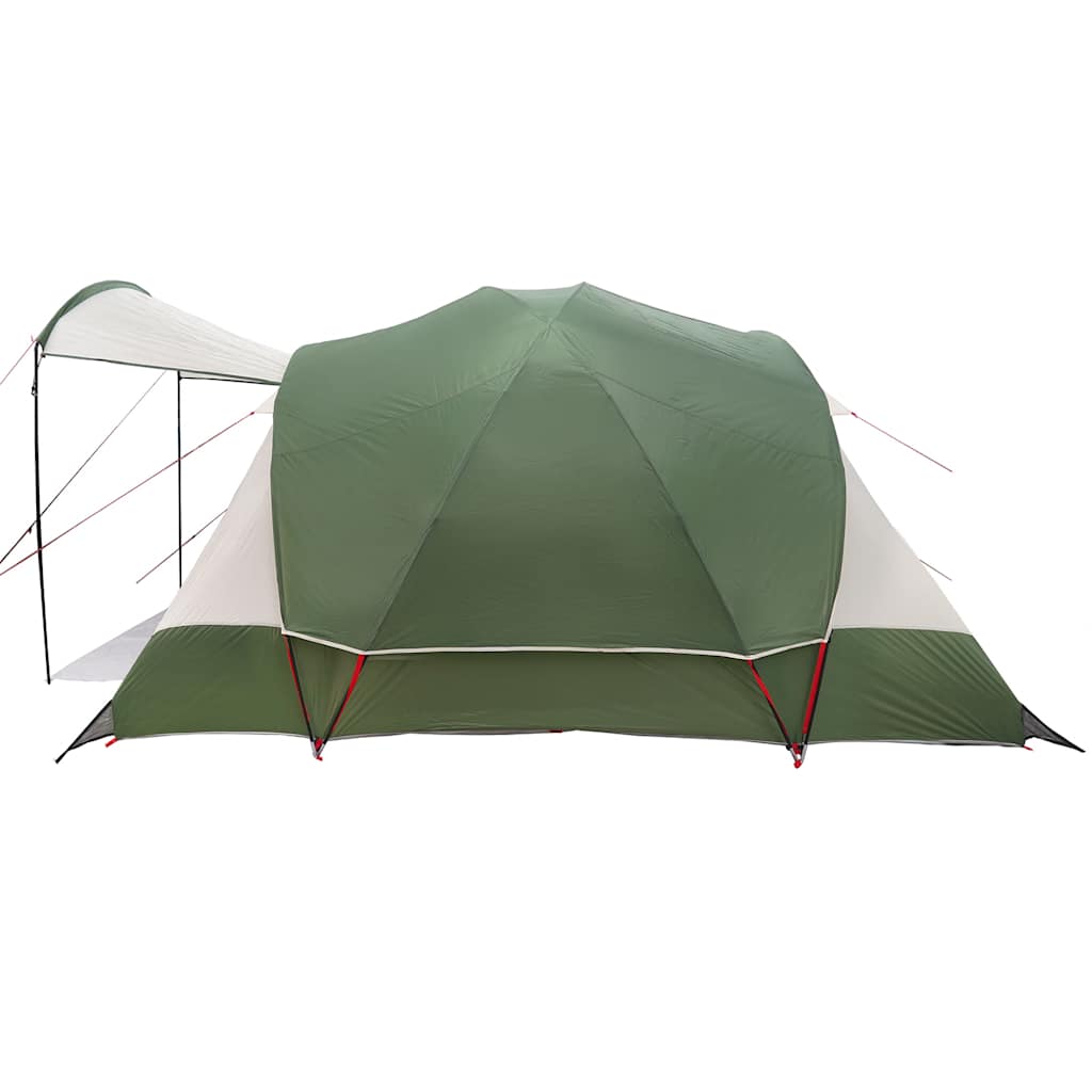 Tenda familiar túnel para 8 pessoas impermeável verde