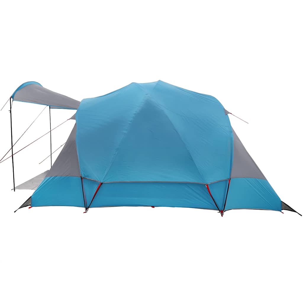 Tenda familiar túnel para 8 pessoas impermeável azul