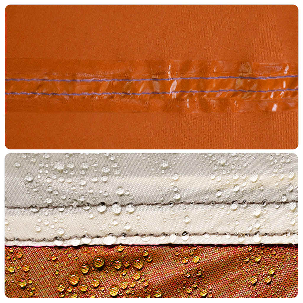 Tenda familiar túnel p/ 8 pessoas impermeável cinza/laranja