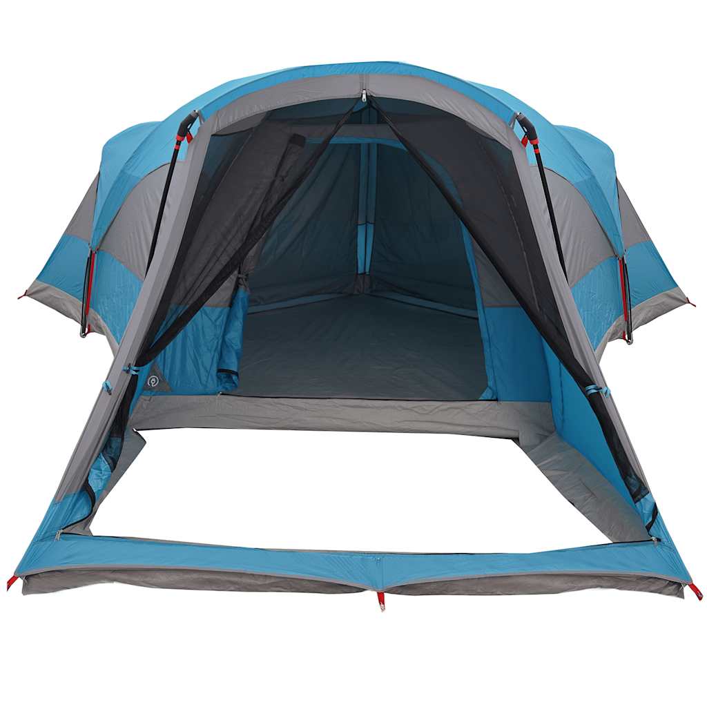 Tenda familiar túnel para 8 pessoas impermeável azul