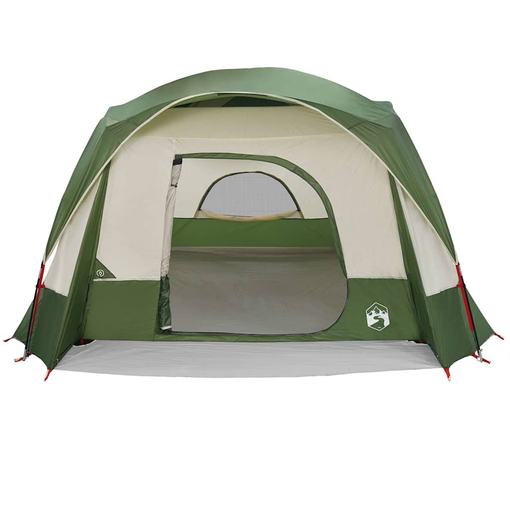 Tenda familiar estilo cabana para 6 pessoas impermeável verde