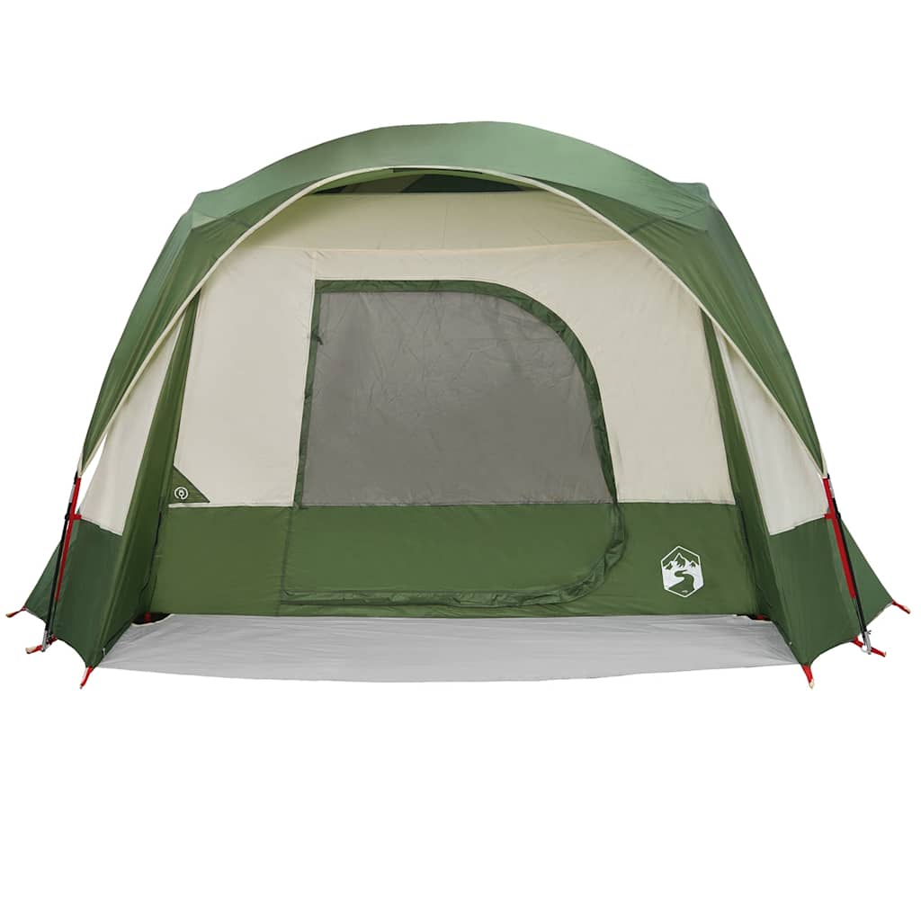 Tenda familiar estilo cabana para 6 pessoas impermeável verde