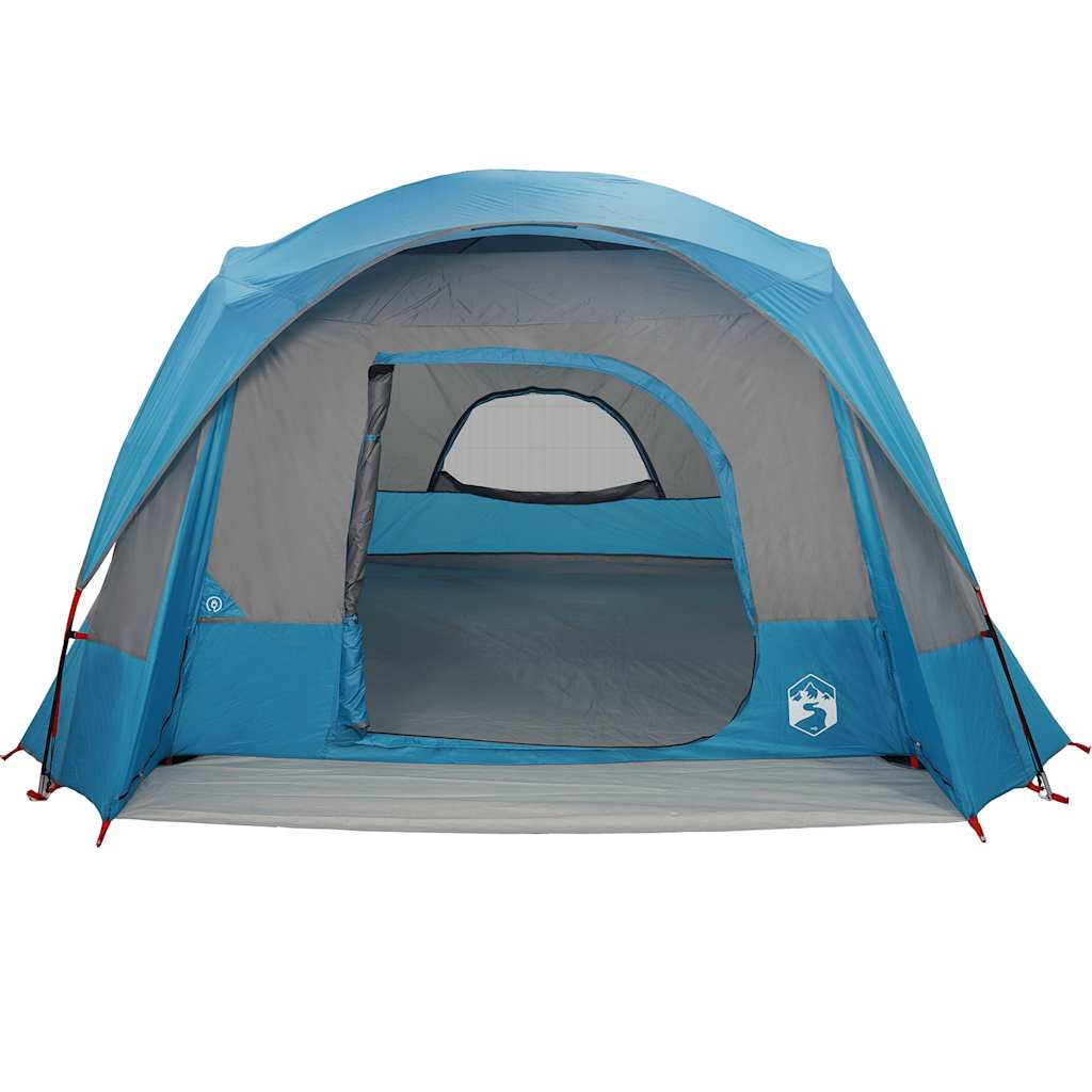 Tenda familiar estilo cabana para 6 pessoas impermeável azul