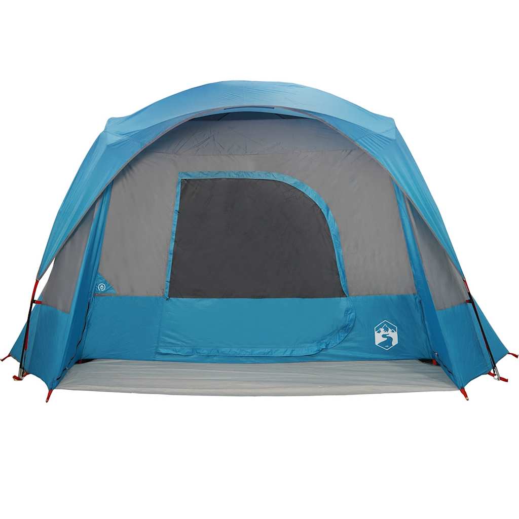 Tenda familiar estilo cabana para 6 pessoas impermeável azul