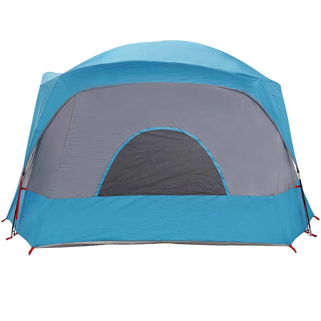Tenda familiar estilo cabana para 6 pessoas impermeável azul