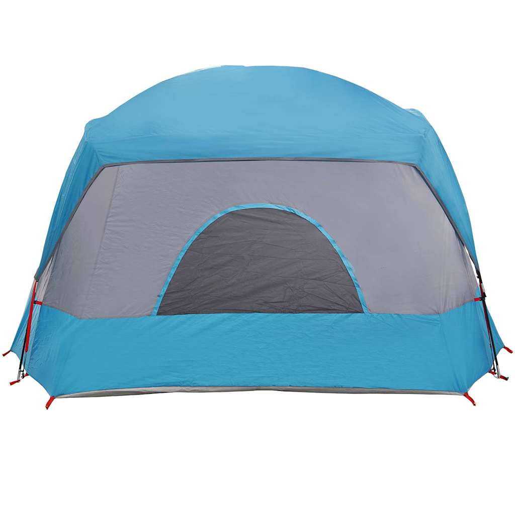 Tenda familiar estilo cabana para 6 pessoas impermeável azul