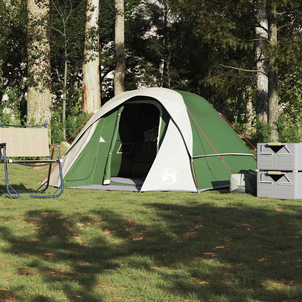 Tenda de campismo cabana para 4 pessoas impermeável verde