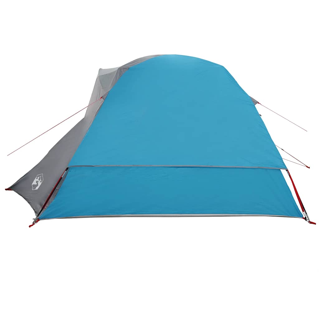 Tenda de campismo cabana para 4 pessoas impermeável azul