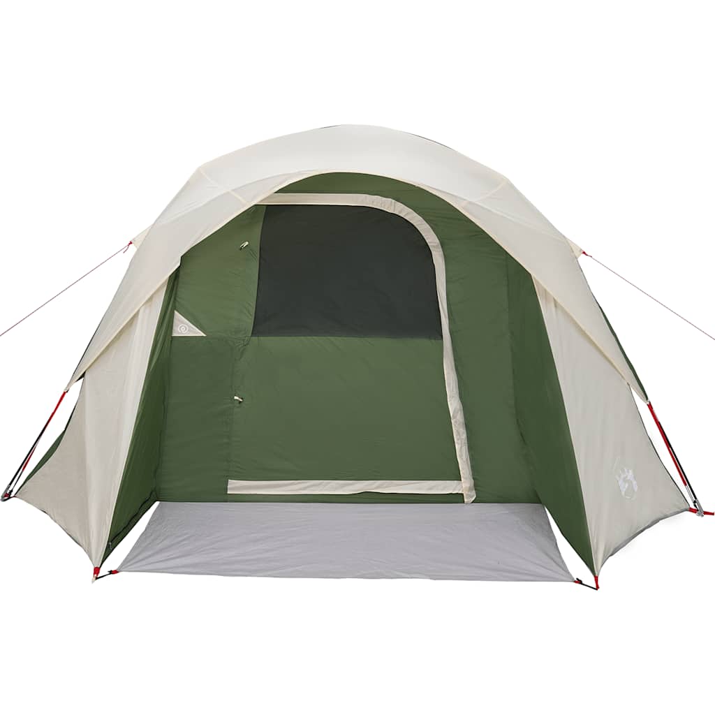 Tenda familiar estilo cabana para 6 pessoas impermeável verde