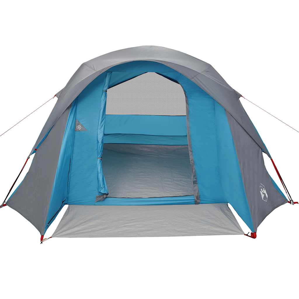 Tenda familiar estilo cabana para 6 pessoas impermeável azul