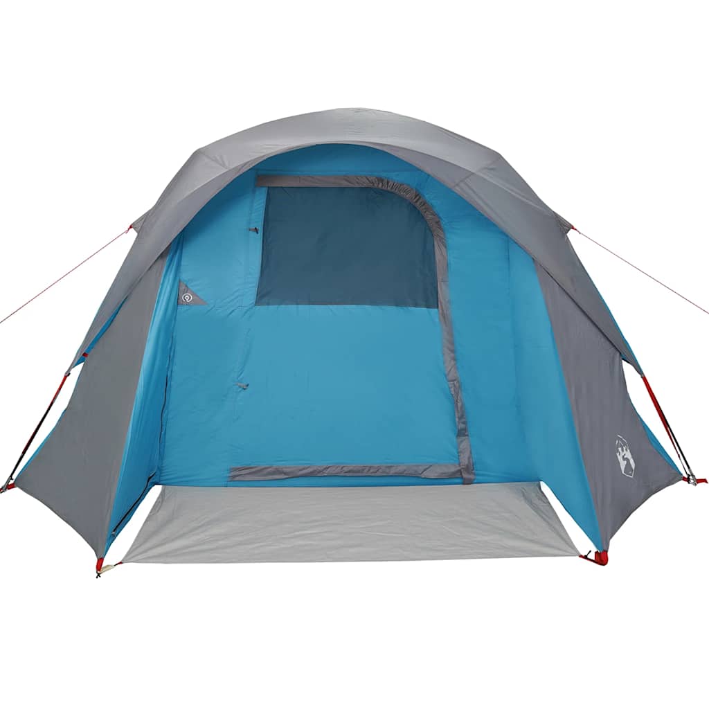 Tenda familiar estilo cabana para 6 pessoas impermeável azul