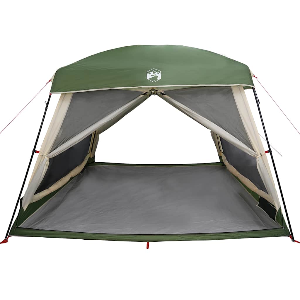 Tenda familiar estilo cabana para 6 pessoas impermeável verde