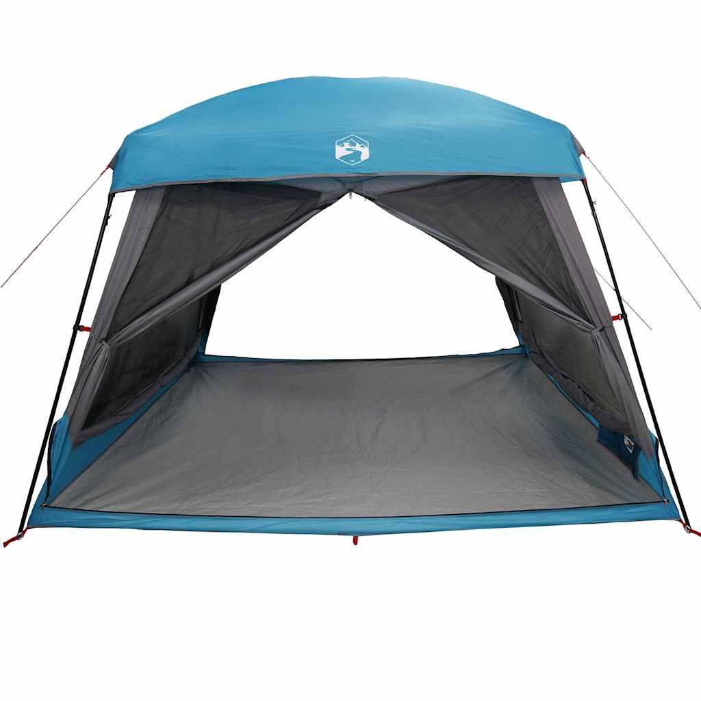 Tenda familiar estilo cabana para 6 pessoas impermeável azul