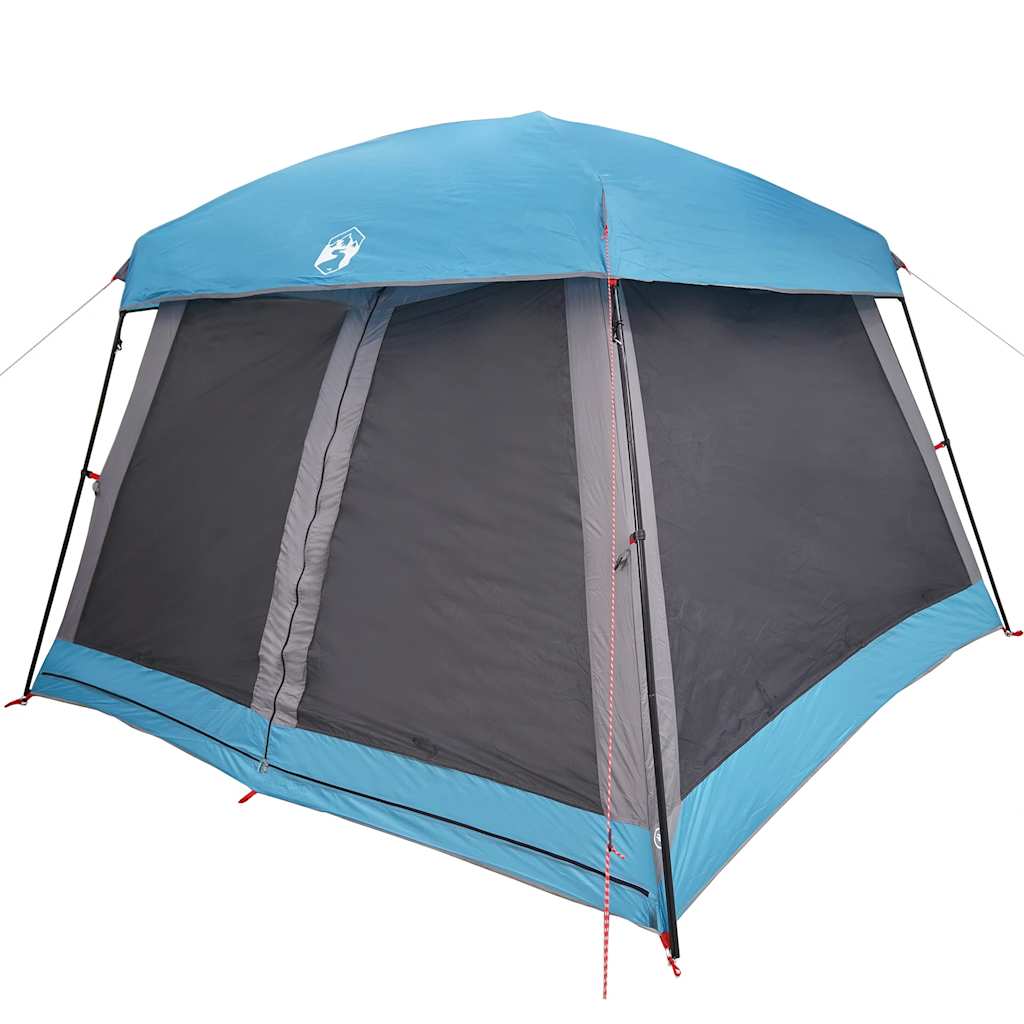 Tenda familiar estilo cabana para 6 pessoas impermeável azul