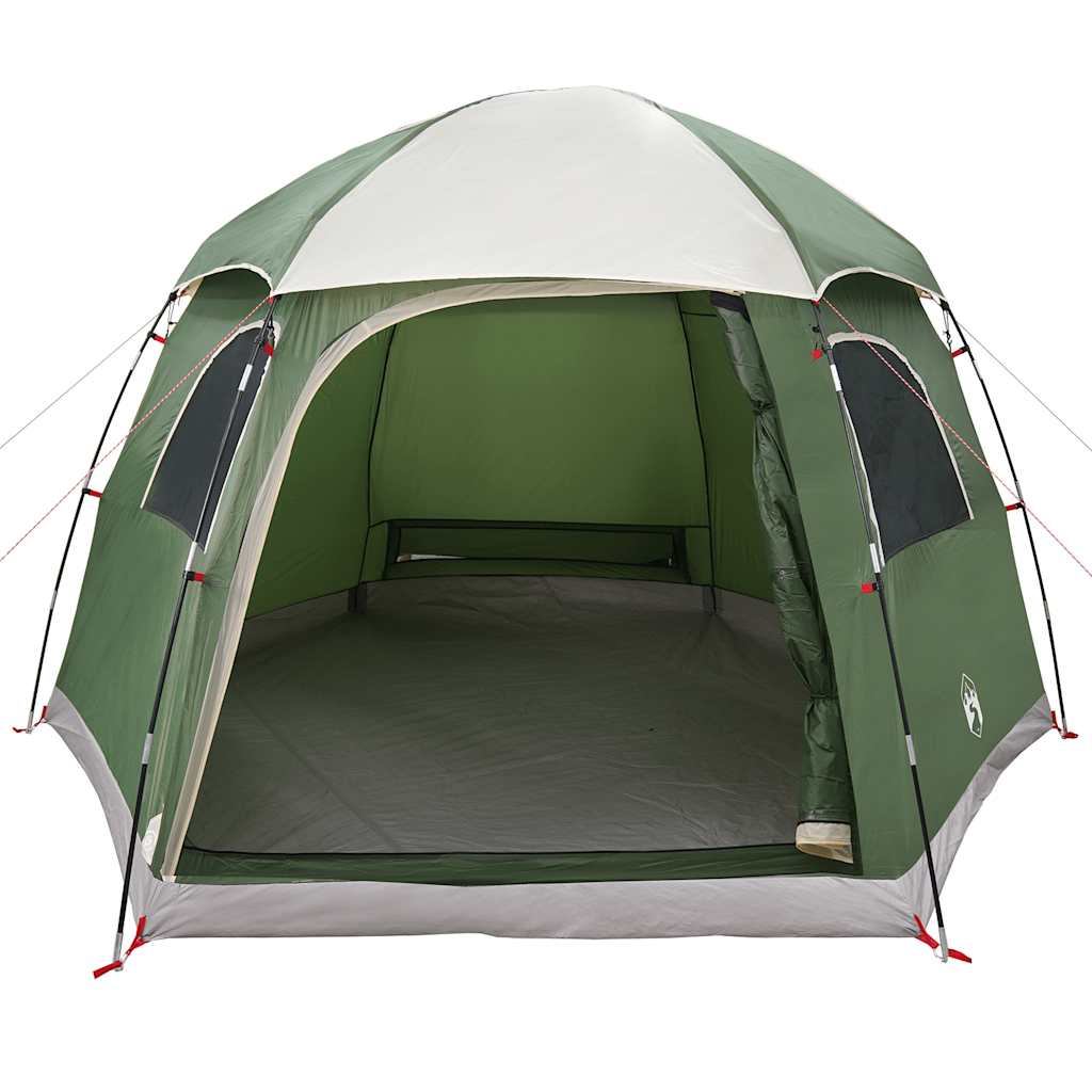 Tenda familiar estilo Igloo para 6 pessoas impermeável verde