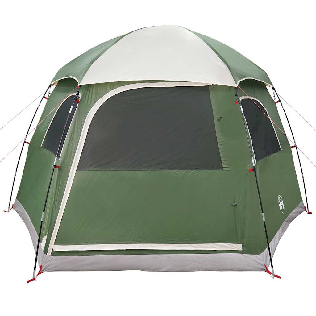 Tenda familiar estilo Igloo para 6 pessoas impermeável verde
