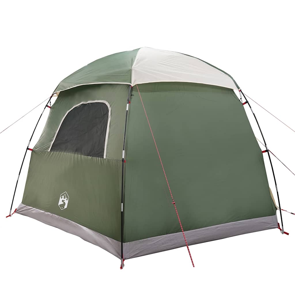 Tenda familiar estilo Igloo para 6 pessoas impermeável verde