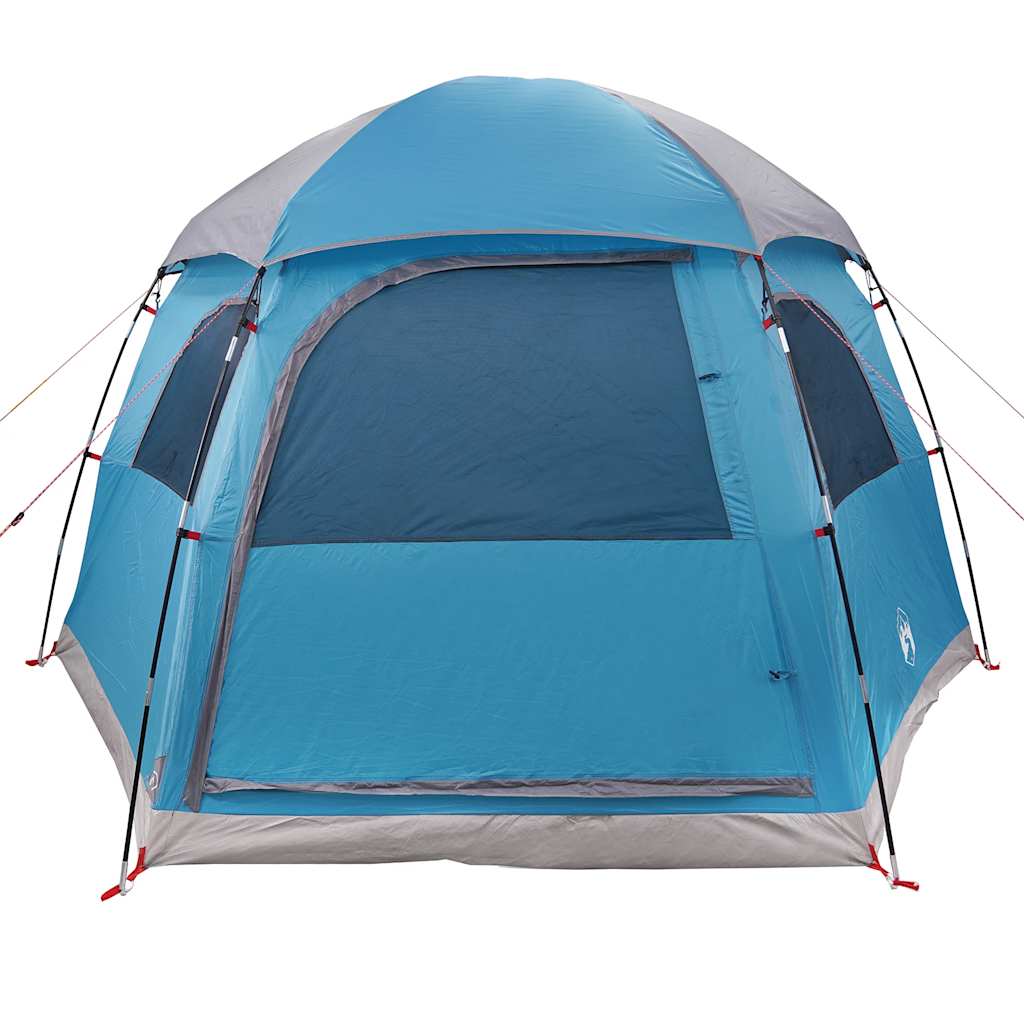 Tenda familiar estilo Igloo para 6 pessoas impermeável azul