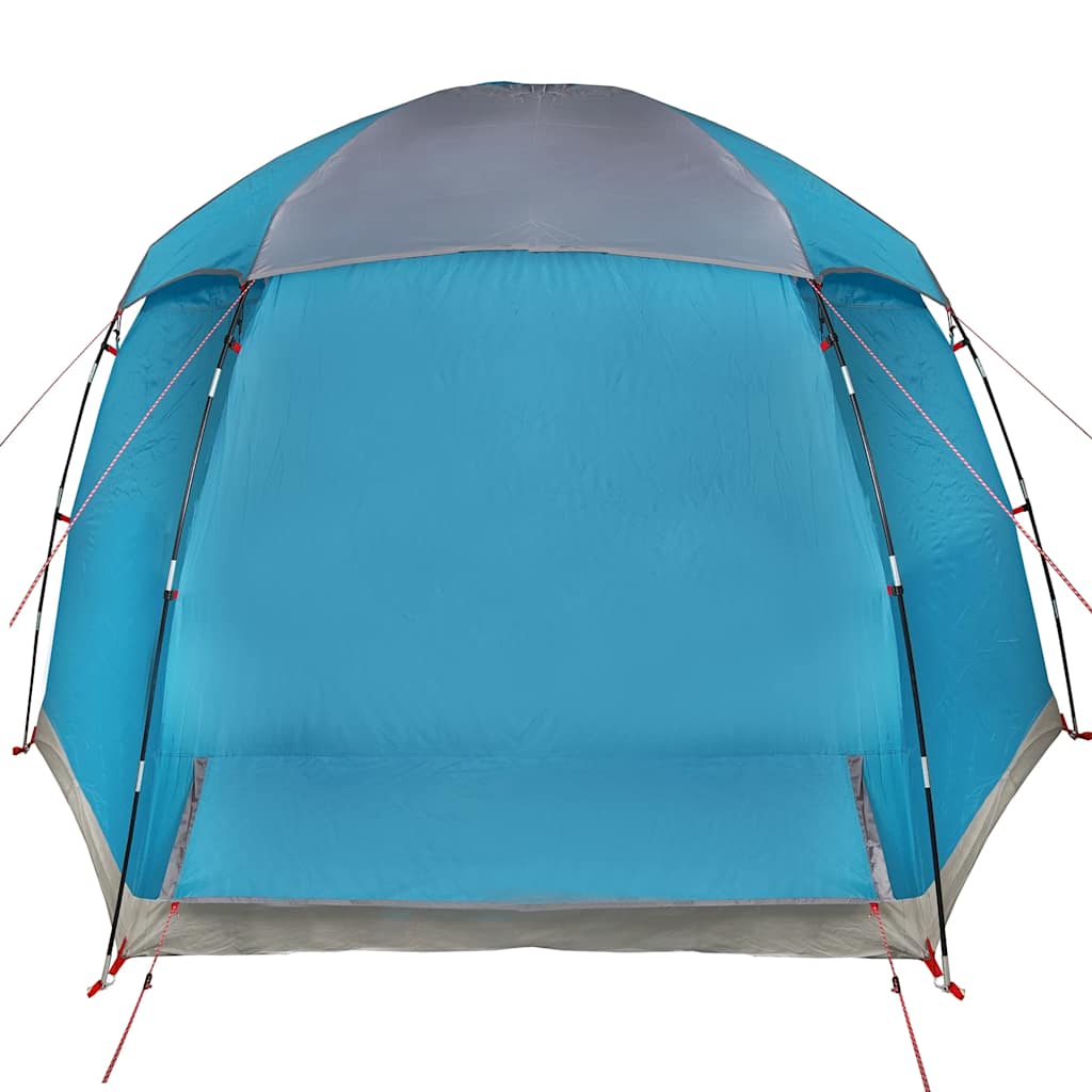 Tenda familiar estilo Igloo para 6 pessoas impermeável azul