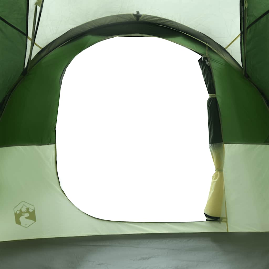 Tenda familiar túnel para 6 pessoas impermeável verde