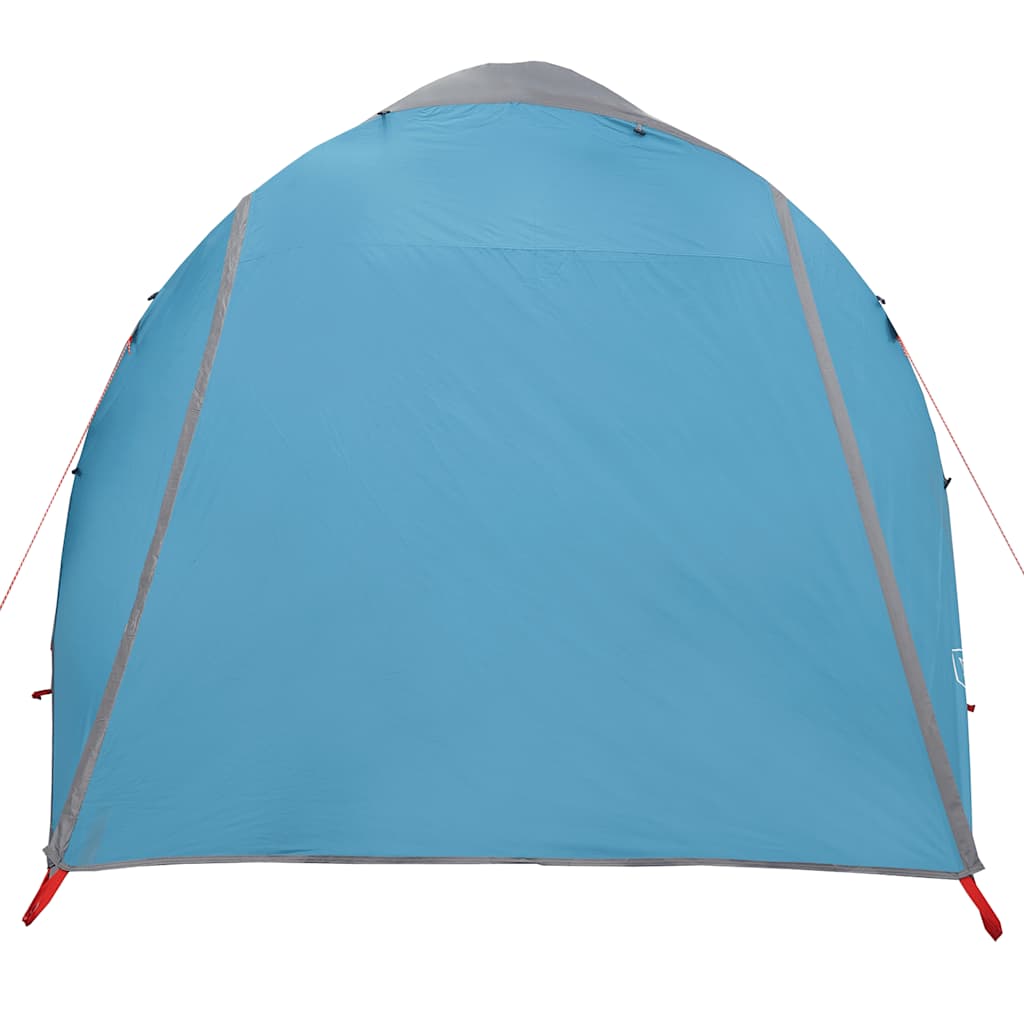 Tenda familiar túnel para 6 pessoas impermeável azul