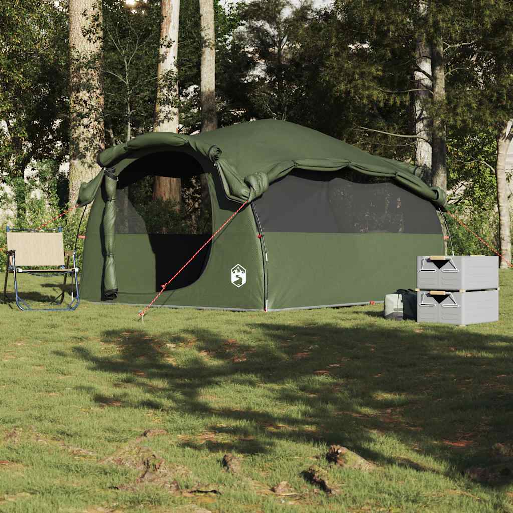 Tenda familiar túnel para 6 pessoas impermeável verde azeitona