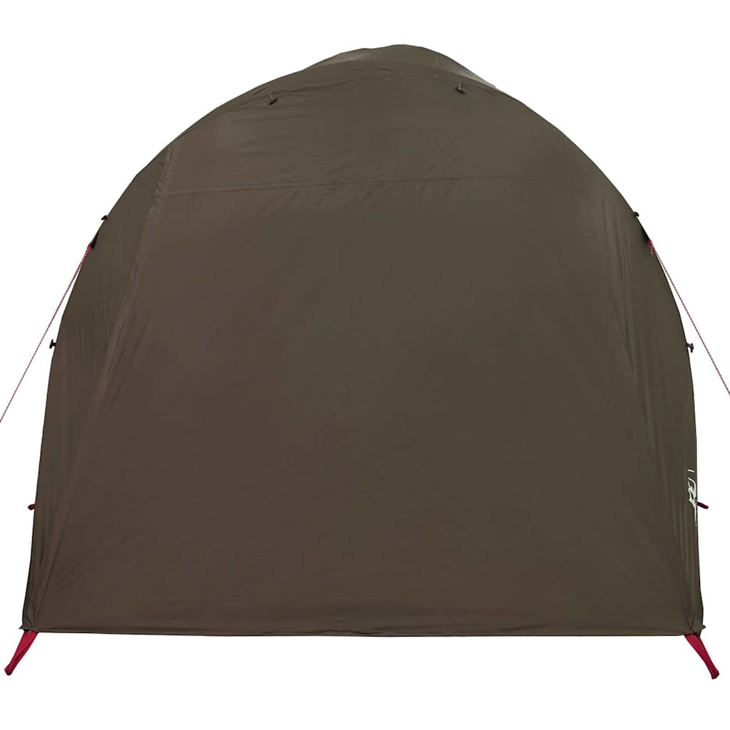 Tenda familiar túnel para 6 pessoas impermeável castanho