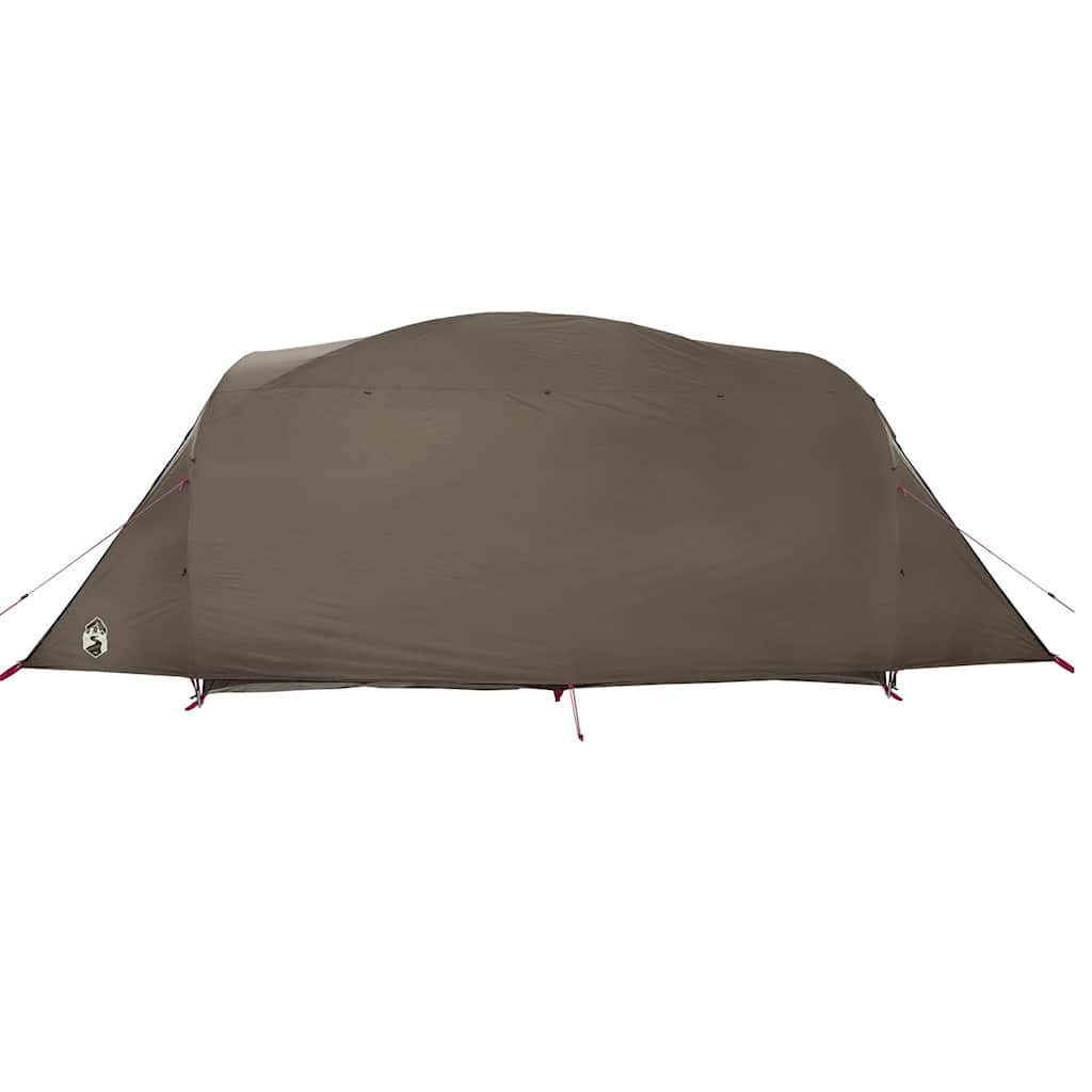 Tenda familiar túnel para 6 pessoas impermeável castanho