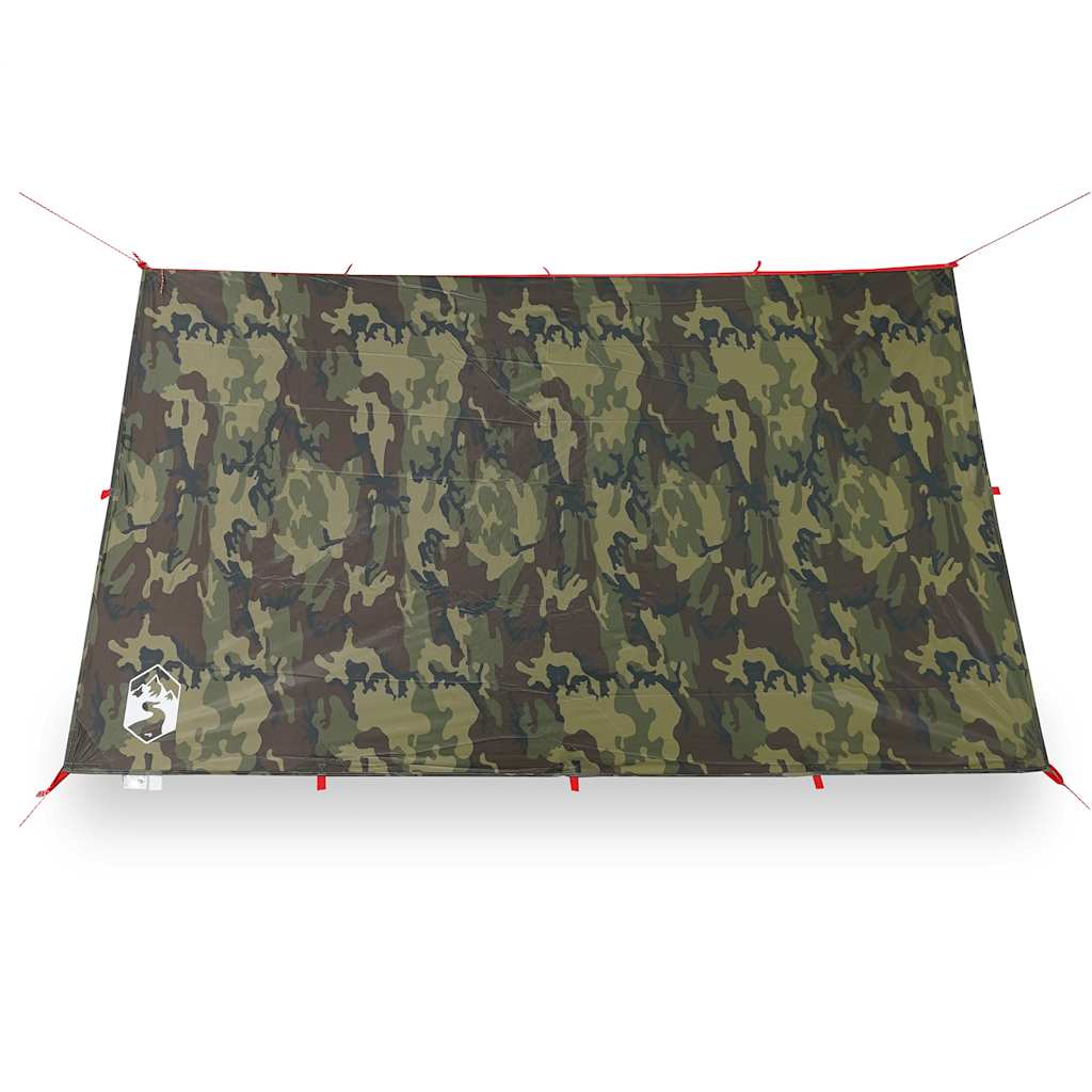 Lona de campismo 306x306 cm impermeável camuflagem