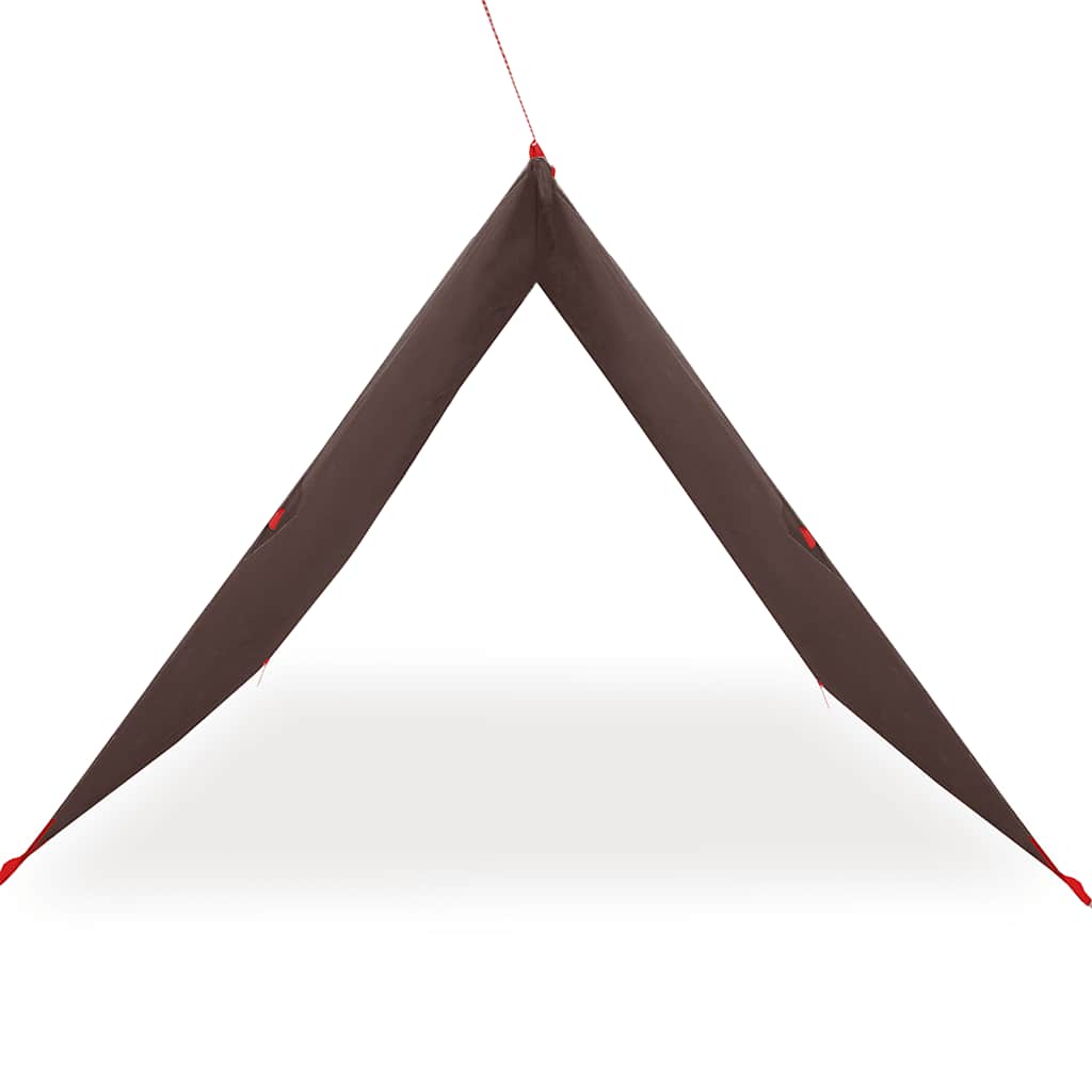 Lona de campismo 366x306 cm impermeável castanho