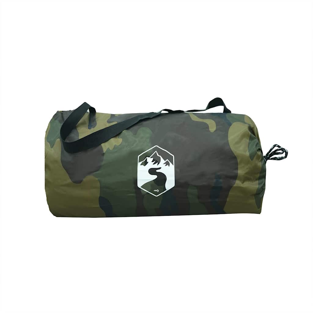 Lona de campismo 366x306 cm impermeável camuflagem