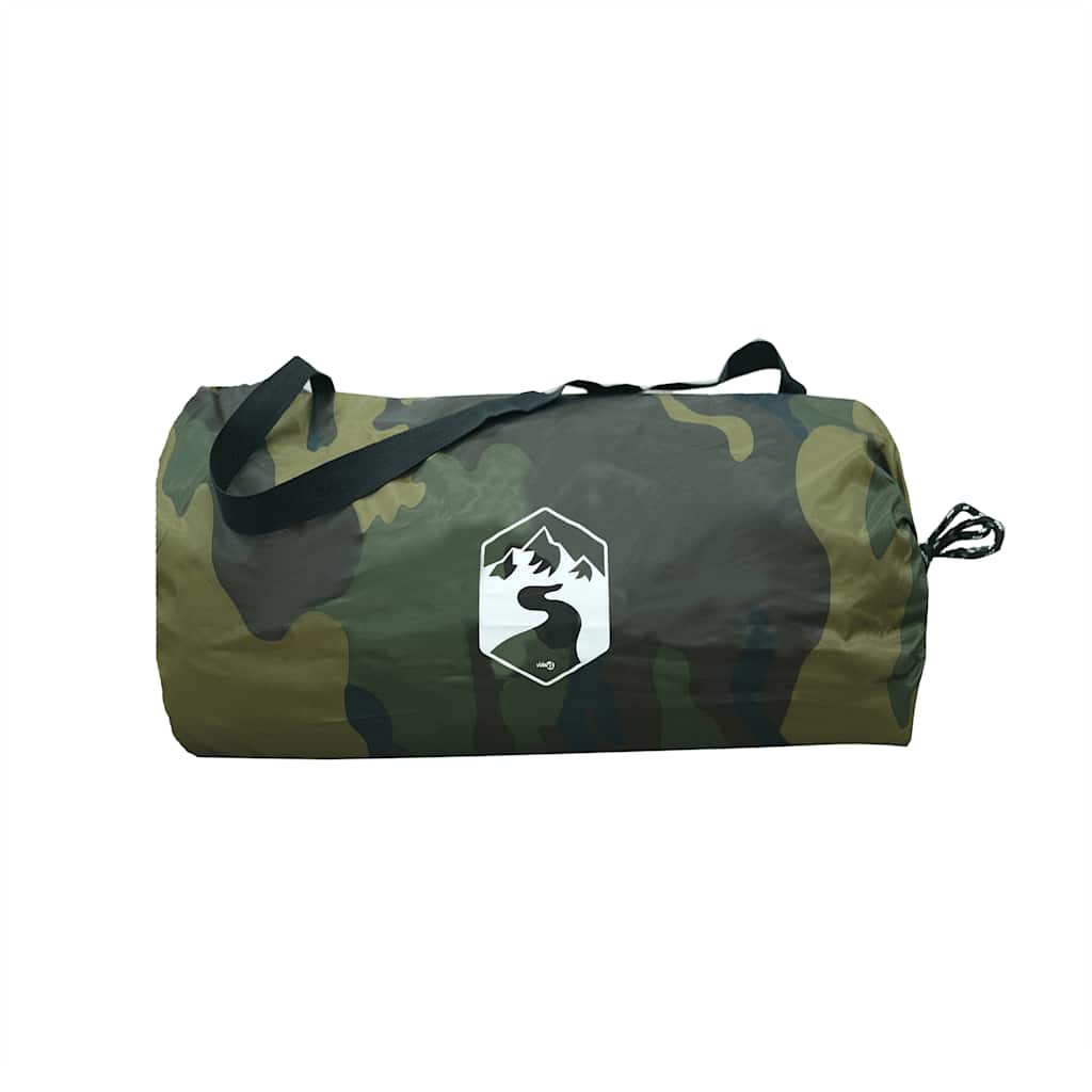 Lona de campismo 406x306 cm impermeável camuflagem