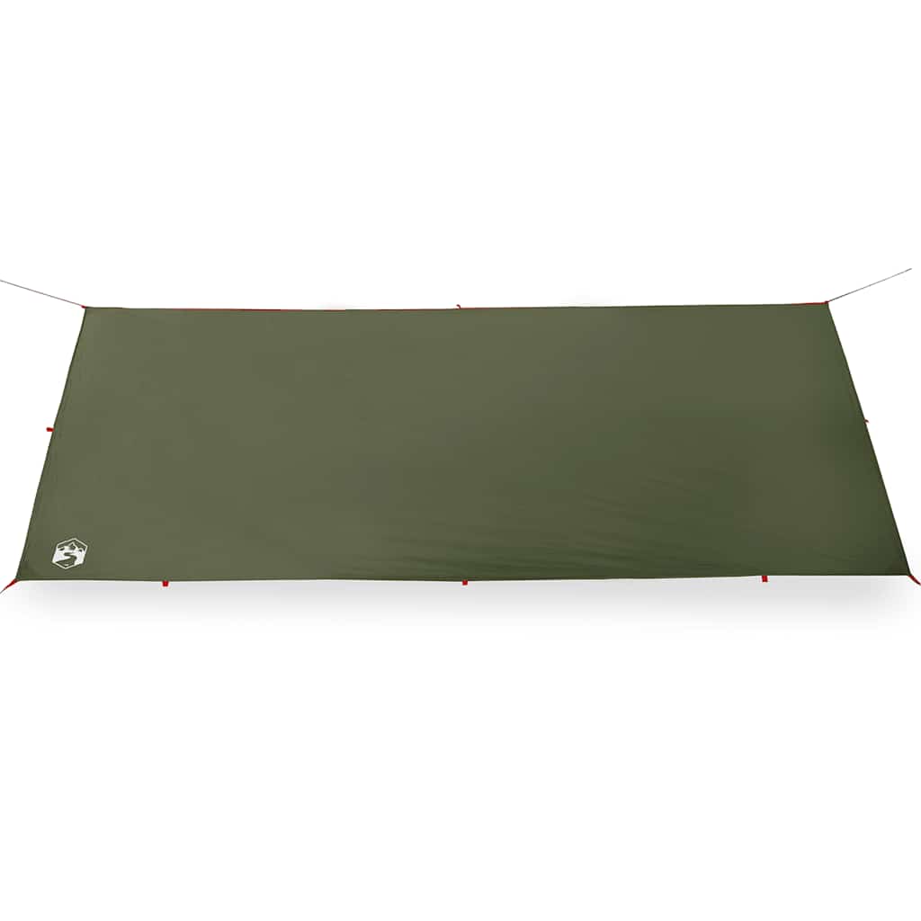 Lona de campismo 506x306 cm impermeável verde azeitona