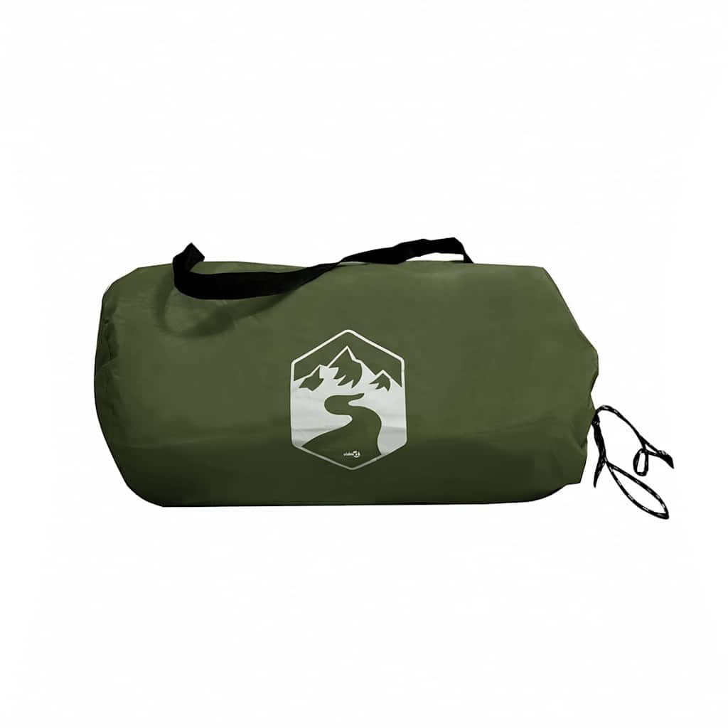 Lona de campismo 506x306 cm impermeável verde azeitona
