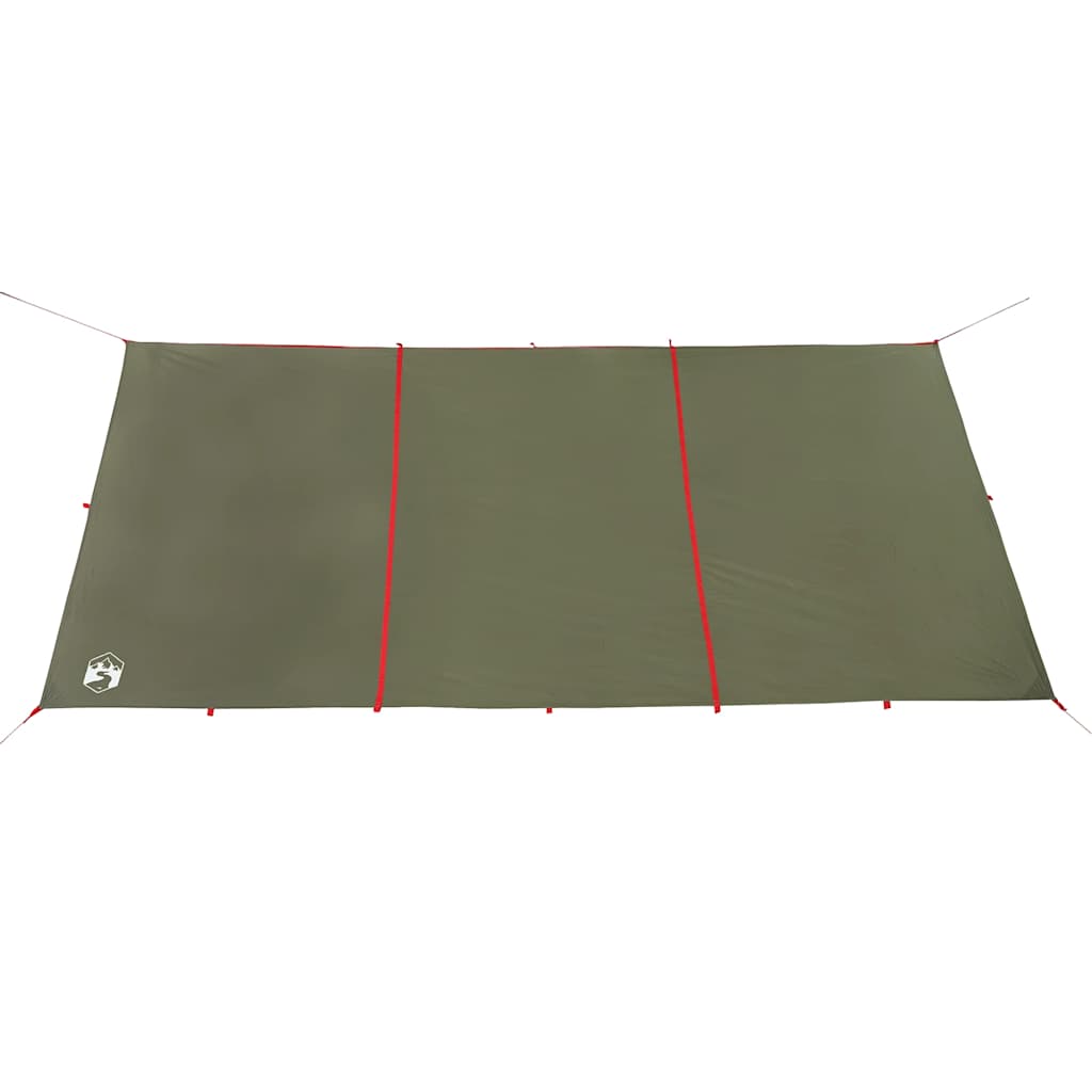 Lona de campismo 451x420 cm impermeável verde azeitona