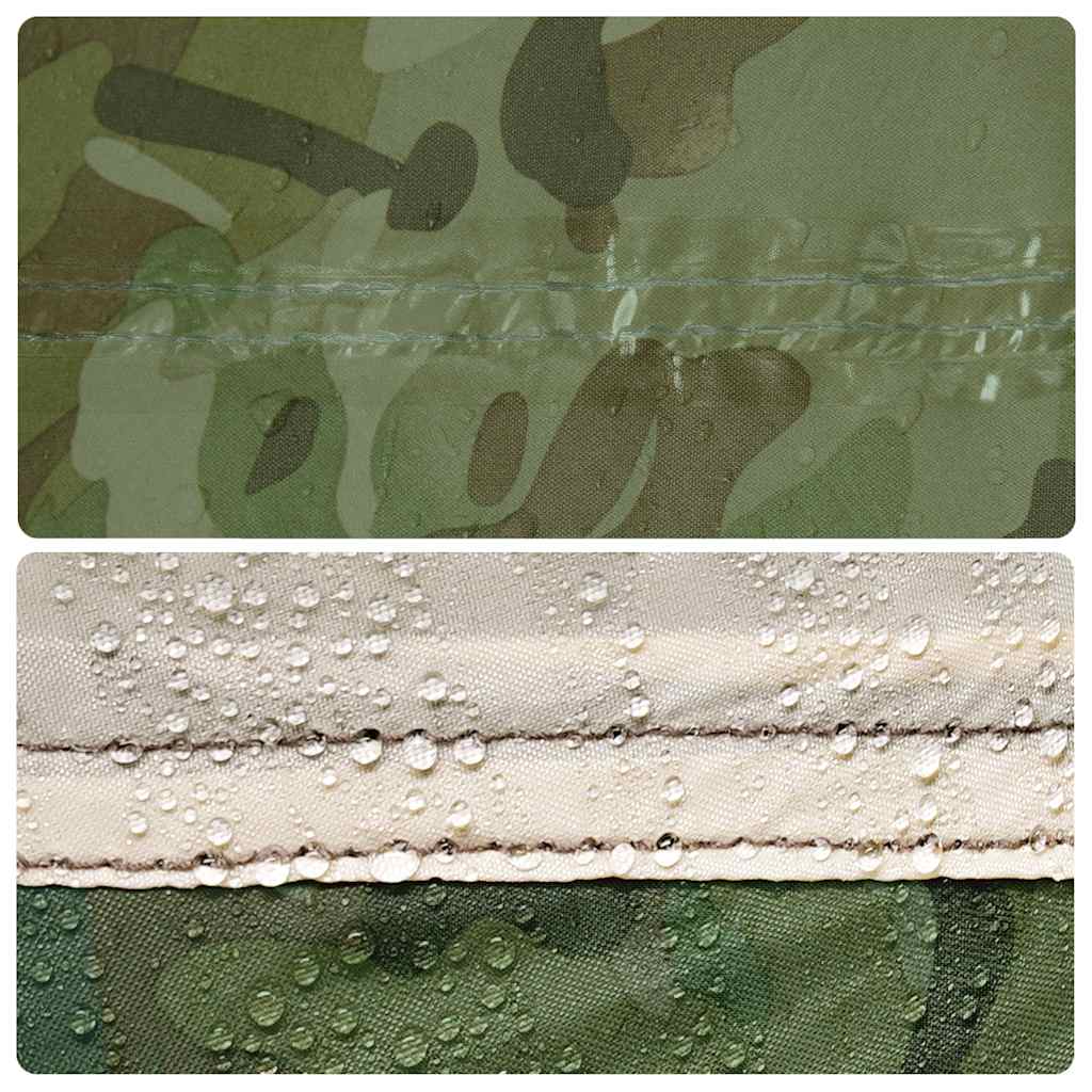 Lona de campismo 451x420 cm impermeável camuflagem