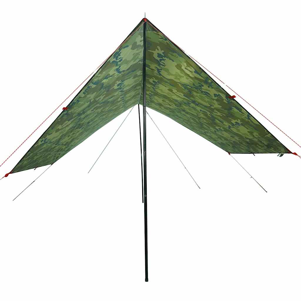 Lona de campismo 438x376x212 cm impermeável camuflagem