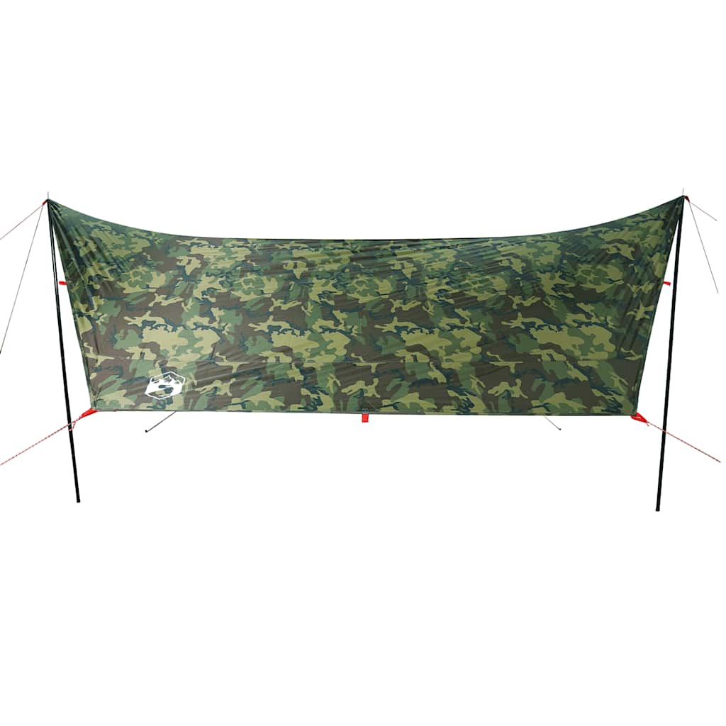 Lona de campismo 438x376x212 cm impermeável camuflagem