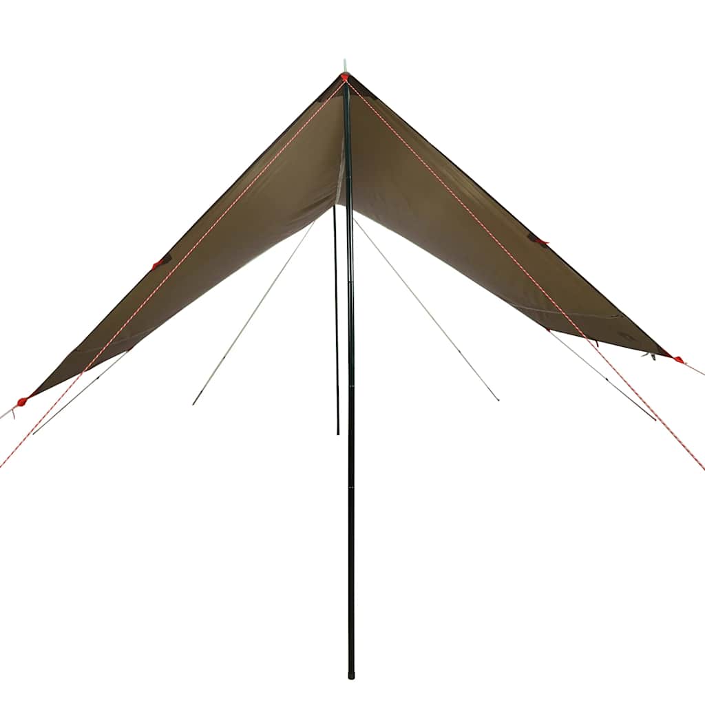 Lona de campismo 462x306x211 cm impermeável castanho