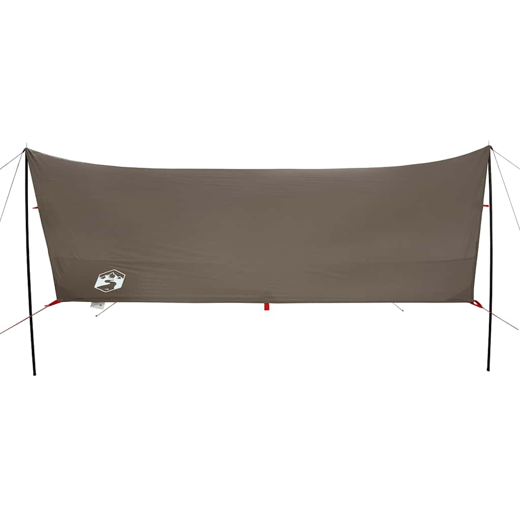 Lona de campismo 462x306x211 cm impermeável castanho