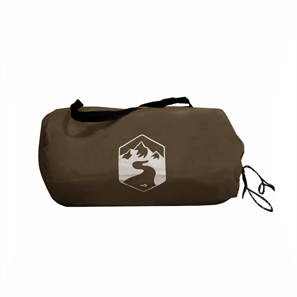 Lona de campismo 462x306x211 cm impermeável castanho