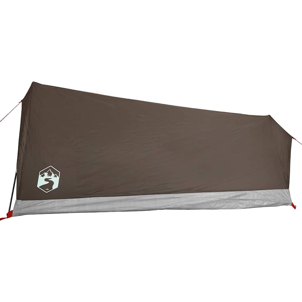 Tenda de campismo para 2 pessoas tecido impermeável castanho